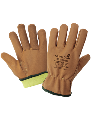 Oil, Water, Cut, Abrasion, Puncture, and Flame Resistant Grain Goatskin Gloves - CR3800