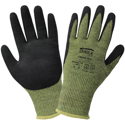 Samurai GloveÂ® Cut, Abrasion, Puncture, and Flame-Resistant Arc-Flash Gloves with a Mach Finish Neoprene Bi-Polymer Coating - CR509