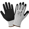 Cut Resistant HPPE Gloves with Double-Dipped Mach Finish Nitrile Palm - CR611MF