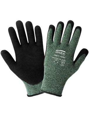 Samurai GloveÂ® Xtreme Foam Technology Nitrile/PU Coated Performance AraleneÂ® Gloves with Cut, Abrasion, and Puncture Resistance - CR677