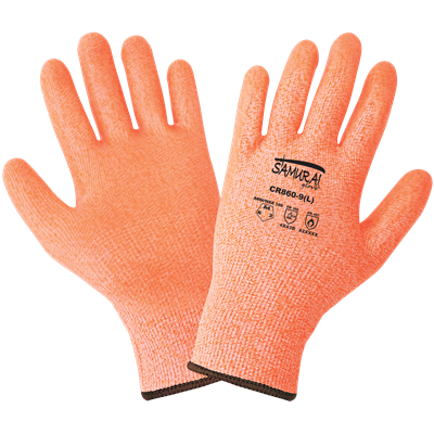 Samurai GloveÂ® Supreme Grip Tack-Free Vulcanized Silicone-Coated Cut, Abrasion, and Puncture Resistant Gloves - CR860