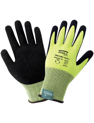 Samurai GloveÂ® High-Visibility Cut, Abrasion, and Puncture Resistant Gloves Made with TuffaleneÂ® Platinum - LIMITED STOCK - CR915MF