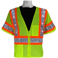 Global Glove GLO-12LED ANSI Class 3 LED Blinking Lights Vest