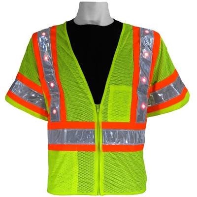 Global Glove GLO-12LED ANSI Class 3 LED Blinking Lights Vest