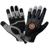 Hot Rod GlovesÂ® Premium Synthetic Leather Palm Performance Mechanics Style Gloves with Cut and Impact Protection - HR8200KEV