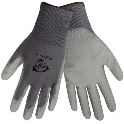 Global Glove PUG-13 Gray PU Coated Gloves