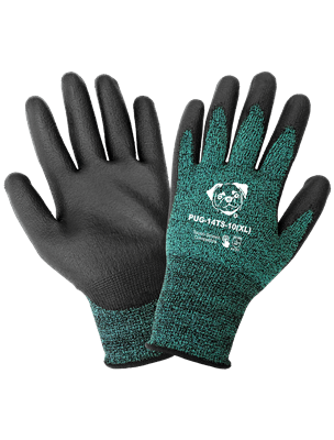 PUGâ„¢ Touch Screen Compatible Polyurethane Coated Nylon Gloves with Cut, Abrasion, and Puncture Resistance - PUG-14TS