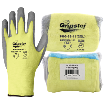Samurai GloveÂ® Vend-Pack Polyurethane-Coated Cut, Abrasion, and Puncture Resistant Gloves - PUG-88-VP