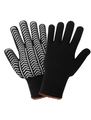 Heavyweight Acrylic Loop Terry Cloth Low-Temperature Gloves with a Herringbone PVC-Coated Palm - S687