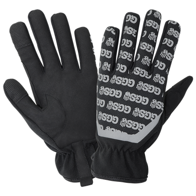 Touch Screen Mechanics Gloves with Reflective Printed Back - SG3300
