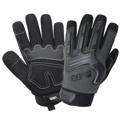 Mechanics Style, Touch Screen Gloves with Impact Protection - SG6600