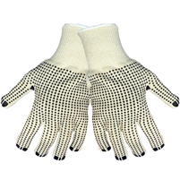Global Glove T1250D2 Fabric Work Dotted Gloves