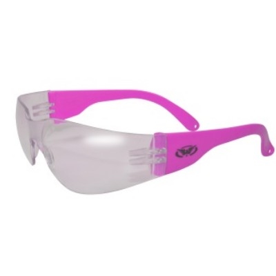 Global Vision Rider Neon Pink Temples High-Visibility Eyewear