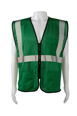 GVM-S1 ANSI NON-Rated Green Mesh Safety Vest for Enhanced Safety & Identification