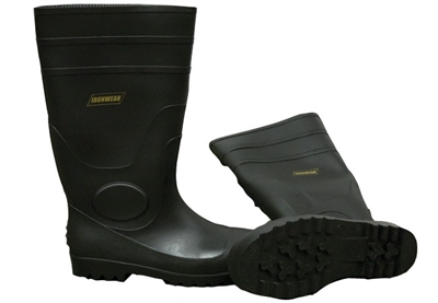 Ironwear 9259-B Black Steel Toe, Treaded Sole with Steel Plate Boot
