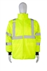 LBRVQJV-C3 ANSI Class 3 Lime/Black Reversible Waterproof 4-in-1 Quilted Jacket with Detachable Sleeves