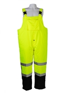 LQBBIP-CE ANSI 107-2015 Class E Waterproof Quilted Thermal Bib Rain Pants
