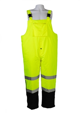 LQBBIP-CE ANSI 107-2015 Class E Waterproof Quilted Thermal Bib Rain Pants