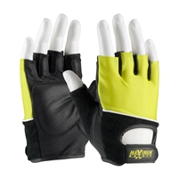 PIP 122-AV70 Maximum Safety Yellow Lifting Glove with Leather Palm