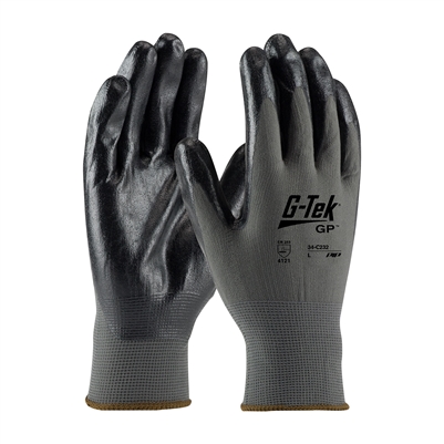 PIP 34-C232 G-Tek General Purpose Nitrile Foam Grip Gloves