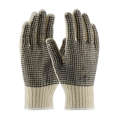 PIP 37-C110PDD Cotton/Polyester Double-Sided PVC Dotted Gloves