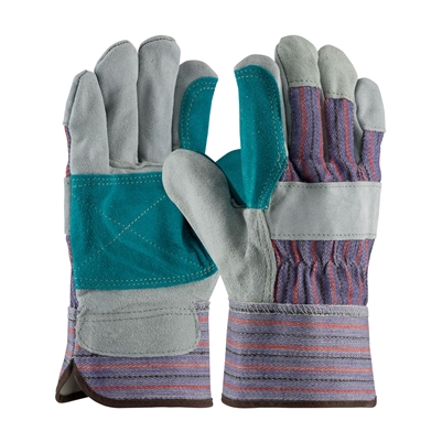 PIP 84-7533 Split Cowhide Leather Double Palm Gloves