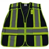 Petra Roc BLVM-PSV ANSI Non-Rated Navy Blue Mesh / Lime Green Contrast Expandable Breakaway Vest
