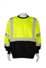 Petra Roc ANSI 107-2010 Class 3 Two Tone Black Bottom Crew Neck Sweatshirt