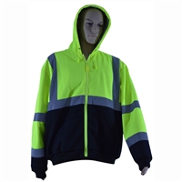 Petra Roc ANSI 16 OZ Thermal Lined Class 3 Two Tone Hooded Zip-Up Sweatshirt