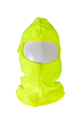 LMSK-S1 Balaclava Fleece Head Wear Ski Mask & Hardhat Liner, Lime, One Size