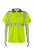 Petra Roc LPSS2 ANSI Class 2 Lime Mesh Short Sleeve polo-shirt