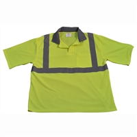 Petra Roc LPSS2 ANSI Class 2 Lime Mesh Short Sleeve polo-shirt