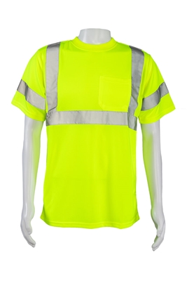 Petra Roc LTS3 ANSI/ISEA 107-2015 Class 3 Lime T-Shirt