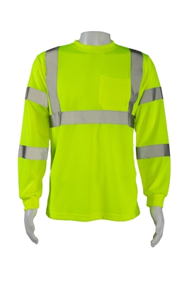Petra Roc LTSL3 ANSI/ISEA 107-2015 Class 3 High Vis Long Sleeve T-shirt