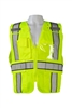Petra Roc LV2-BPSV ANSI/ISEA Lime/Navy Two Tone Expandable 5-Point Breakaway Public Safety Vest