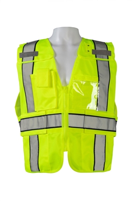 Petra Roc LV2-BPSV ANSI/ISEA Lime/Navy Two Tone Expandable 5-Point Breakaway Public Safety Vest