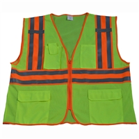 Petra Roc ANSI/ISEA Deluxe Two Tone DOT Class 2 Safety Vest