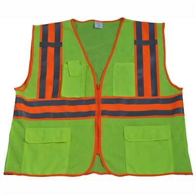 Petra Roc ANSI/ISEA Deluxe Two Tone DOT Class 2 Safety Vest