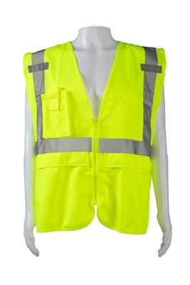 ANSI/ISEA 5-Pocket Deluxe Surveyor's Safety Vest