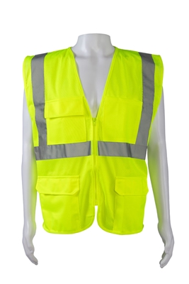 Petra Roc ANSI/ISEA 107-2010 CLASS II 4-Pocket Safety Vests