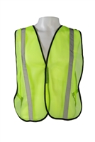 Petra Roc ANSI None-Rated Mesh Safety Vest - Silver Reflective Tape