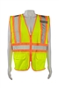 Petra Roc ANSI/ISEA Two Tone Dot Class II Safety Vest LIME MESH
