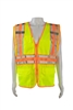 Petra Roc ANSI/ISEA Deluxe Two Tone DOT Class 2 Safety Vest LIME MESH