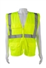 Petra Roc ANSI/ISEA 107-2020 CLASS II 4-Pocket Safety Vests, LIME MESH