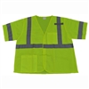 ANSI/ISEA 107-2010 CLASS 3 Vest, Lime Mesh Velcro Closure