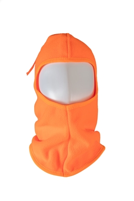 OMSK-S1 Balaclava Fleece Head Wear Ski Mask & Hardhat Liner, Orange, One Size