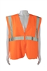 Petra Roc ANSI/ISEA 107-2020 CLASS 2 Safety Vest Zipper Closure, ORANGE SOLID