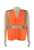 Petra Roc ANSI 107 Class 2 Economy Safety Vests,  ORANGE SOLID