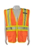 Petra Roc ANSI/ISEA Two Tone Dot Class II Safety Vest ORANGE MESH