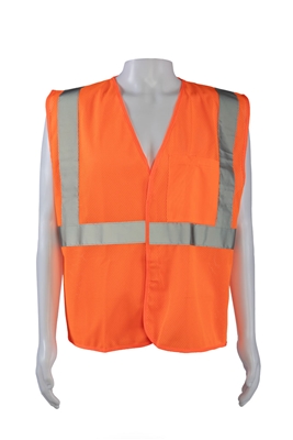 Petra Roc ANSI 107 Class 2 Economy Safety Vests,  ORANGE MESH